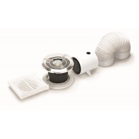 100mm In-Line Shower Fan Light with Duct Kit